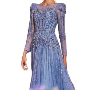 Andrea and Leo A1167 Mother of the Bride Dress Blue in Size 18